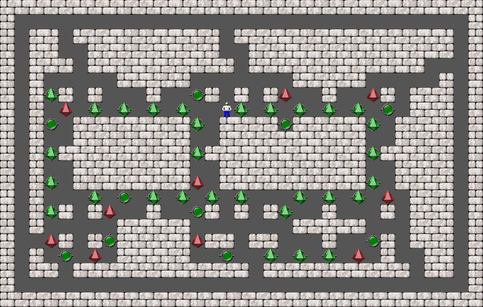 Sokoban Bugs550 collection level 165